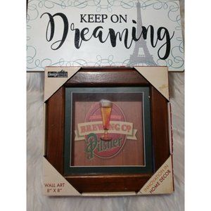 Atlantic Brewing Co Pilsner Shadow Box Wall Art 8"